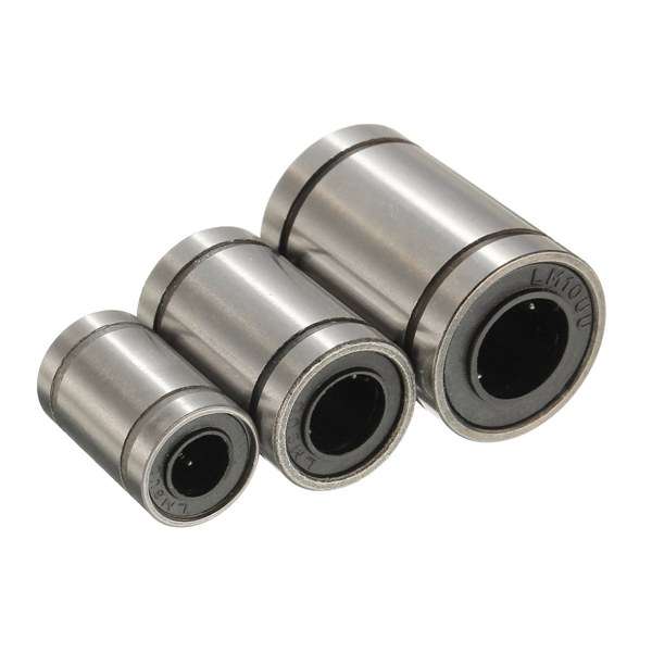 LM6UU/LM8UU/LM10UU Linear Bearing Steel 3D Printer Accessories (Size LM8UU)