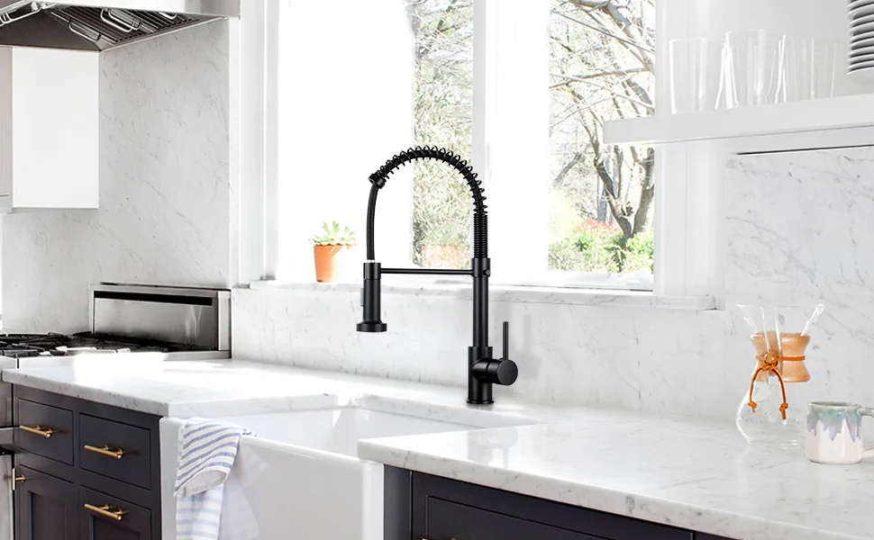 High Quality Matt Black Kitchen Pull Out Sink Faucet, Tap, Mixer - IN STOCK