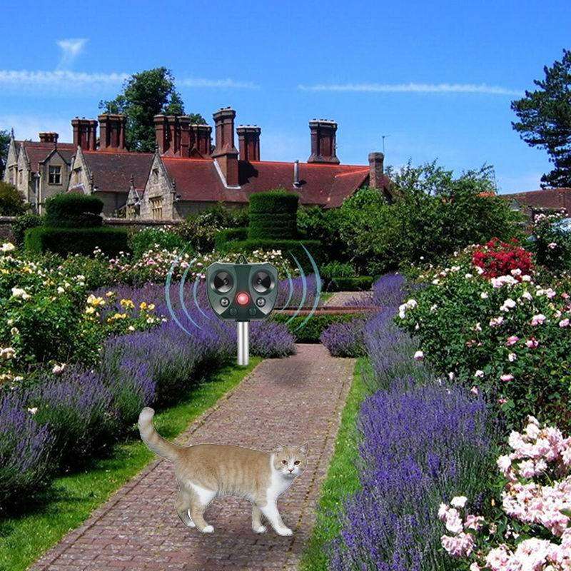 New [Basic version]Portable Solar Battery Powered Ultrasonic Outdoor Pest And Animal Repeller