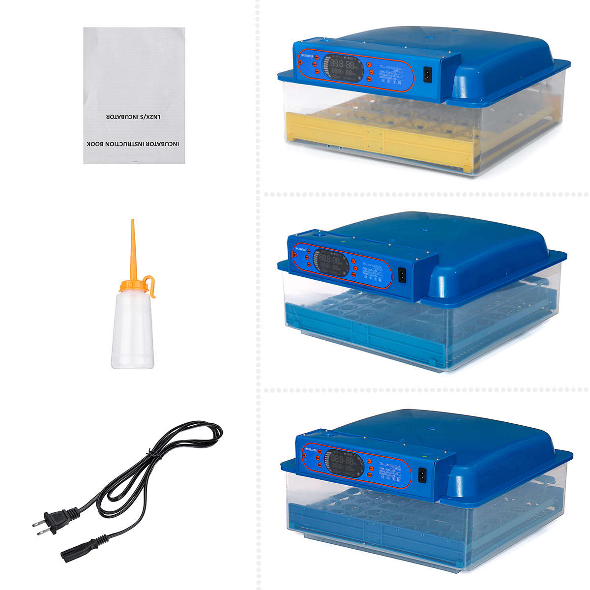 220V 36/48/56 Egg Incubator Digital Fully Automatic Chicken Hatching Turning Machine (Type 36)