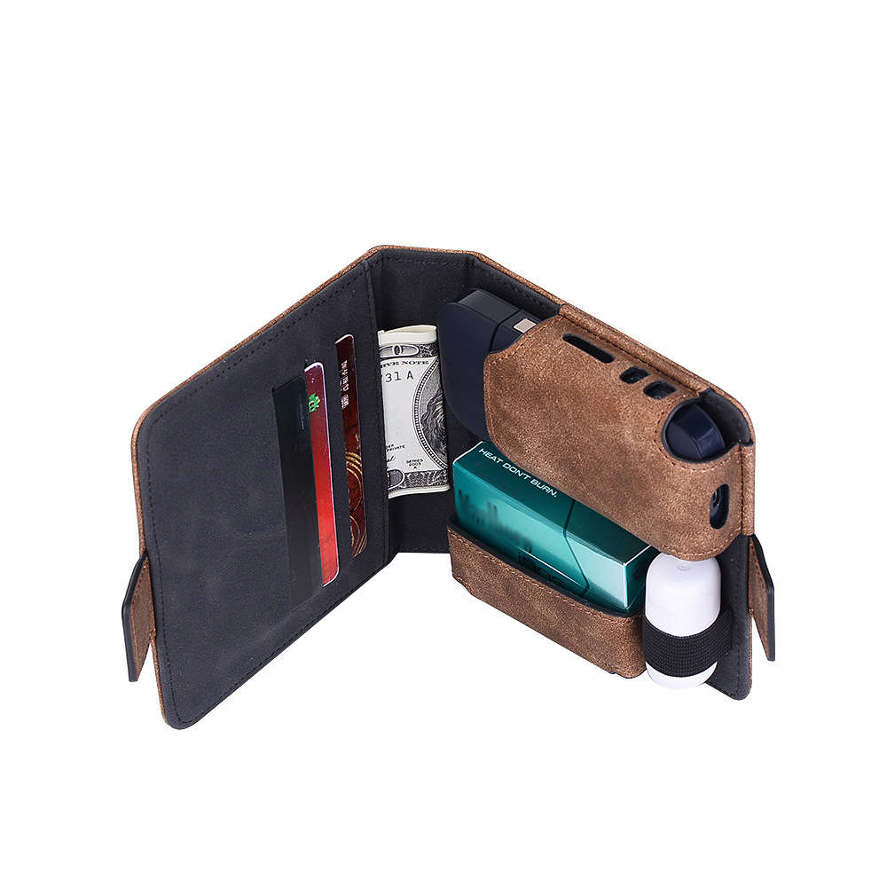 New Men iQOS Electronic Cigarette Wallet Made From Faux Leather Card Holder