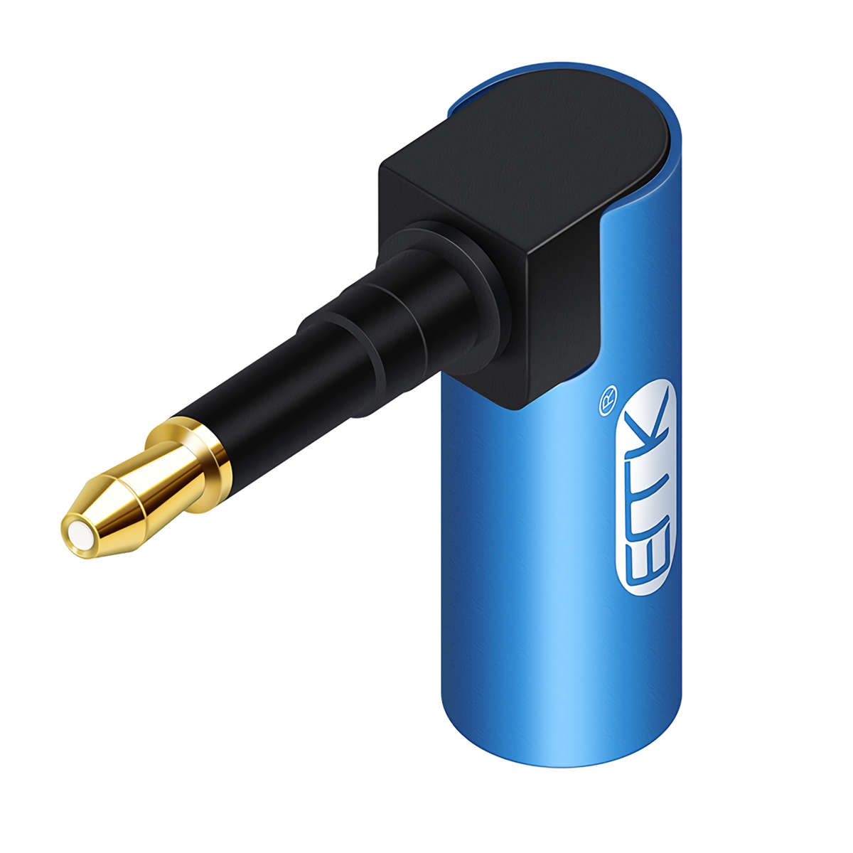 EMK 3.5mm Optical Audio Cable Adapter 3.5 Mini Optical Connector to Digital SPDIF Toslink 90 degrees