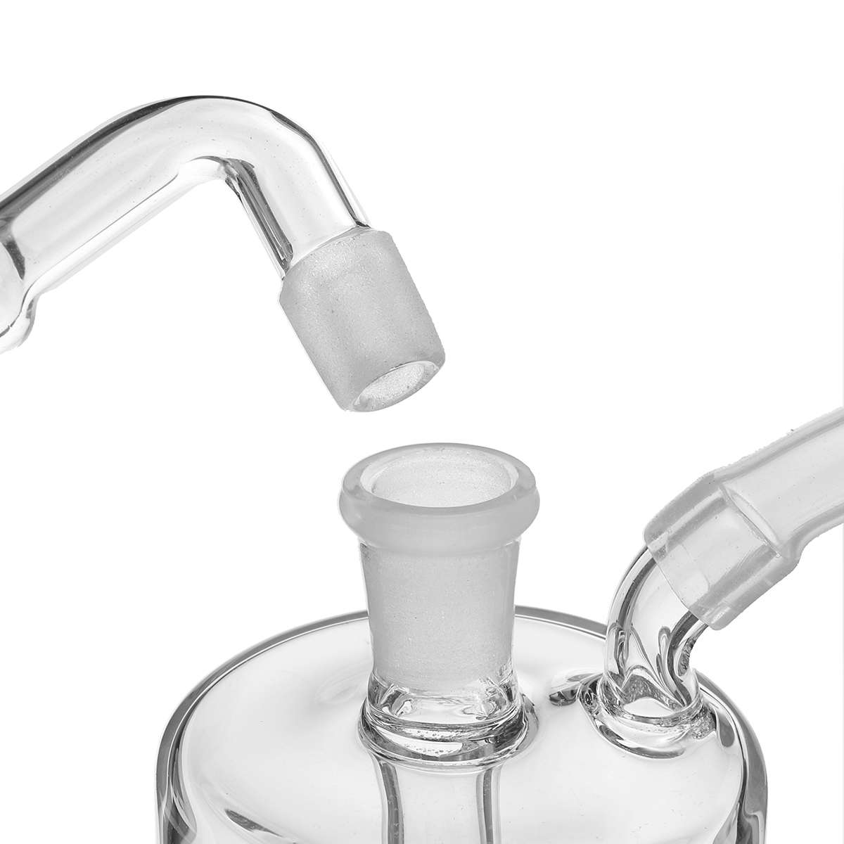 5.5 Inch LED Light Clear Tobaaco Water Glass Pipe Glass Pipes Bottle