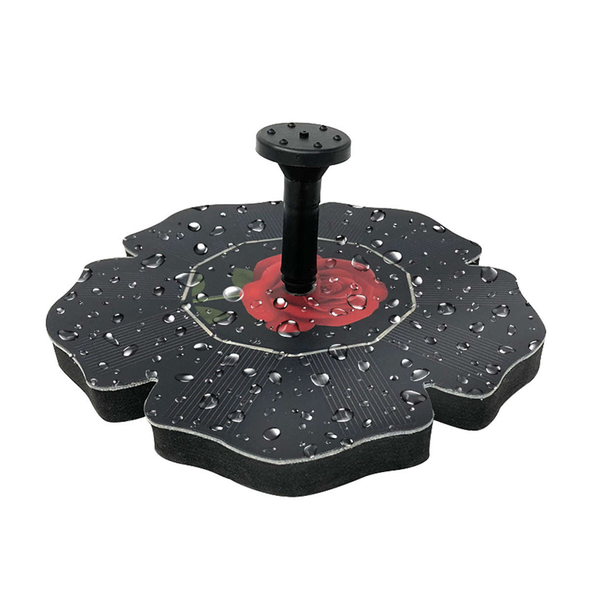 Solar Bird Bath Fountain Pump Solar Water Floating Leaf Pump Fountain Pond Bird Bath Fish Tank...