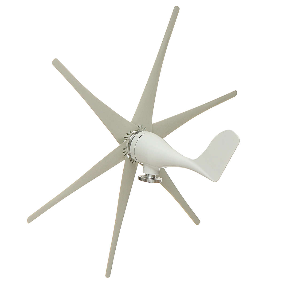 800W Peak 6 Blades 12V/24V/48V Horizontal Wind Turbine Generator Residential Home Wind Power Generat