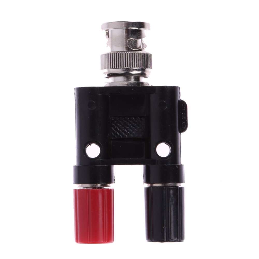 Bnc Male To Dual Binding Posts Banana Connector Plug Test Adapter