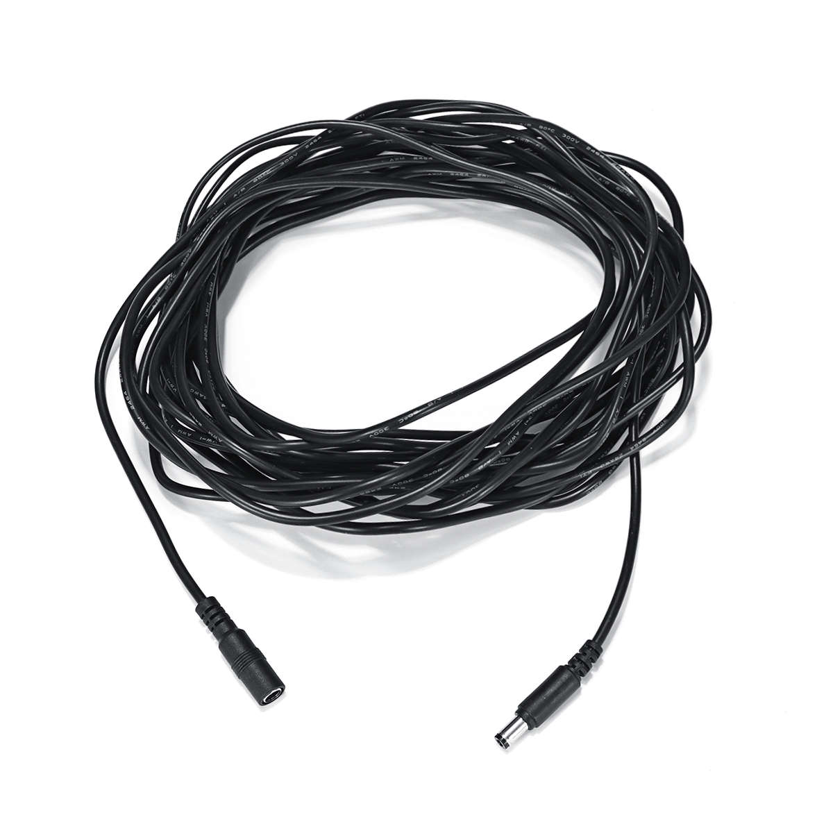 5Pcs 10M DC 12V Power Extension Cable Cord 5.5x2.1mm Plug Wire for CCTV Camera