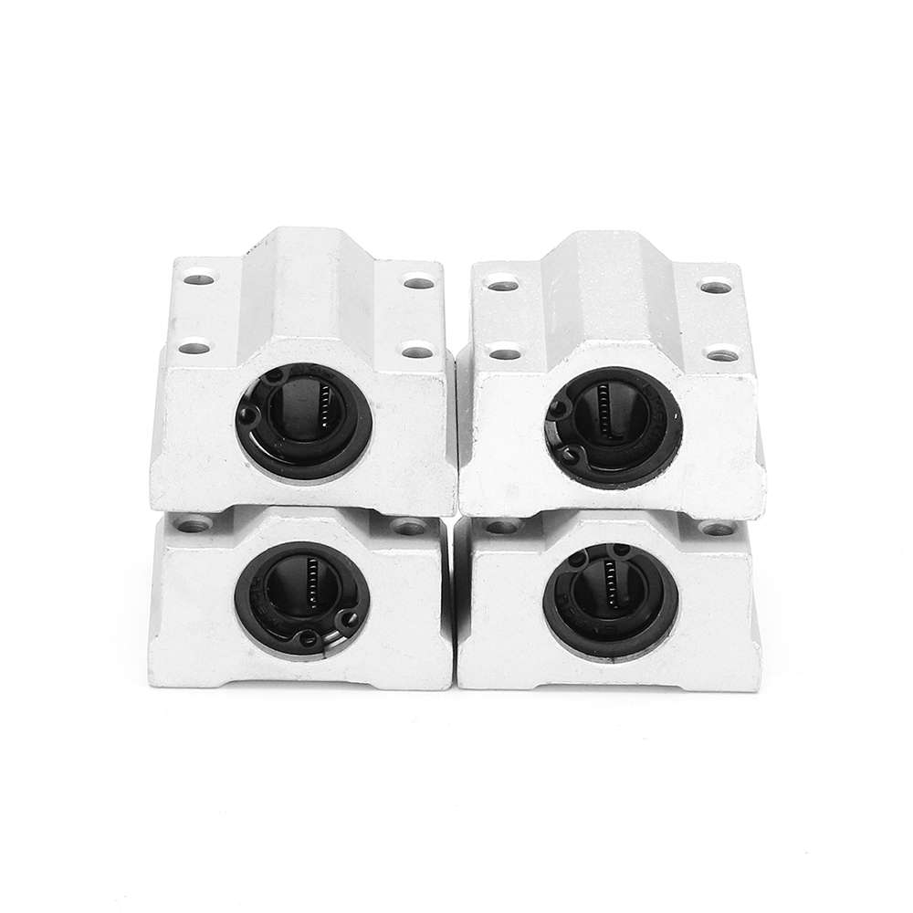 Machifit 15pcs 400mm Optical Axis Guide Bearing Housings Linear Rail Shaft