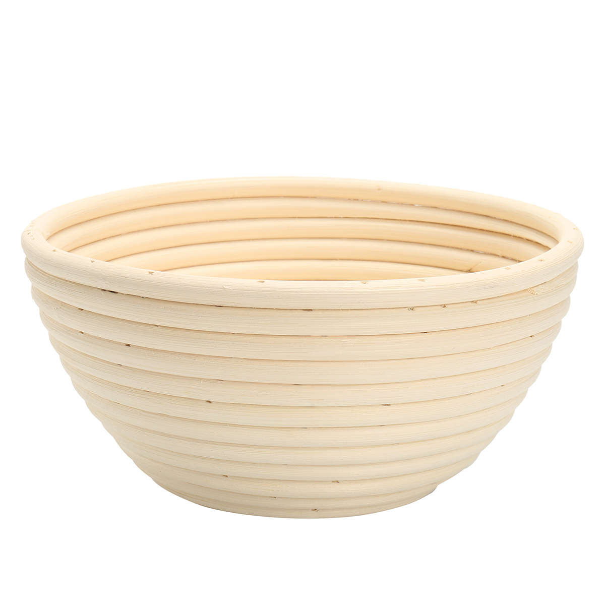 Round Banneton Brotform Rattan Basket Bread Dough Proofing Rising Loaf Proving 4 Sizes (Size #3)