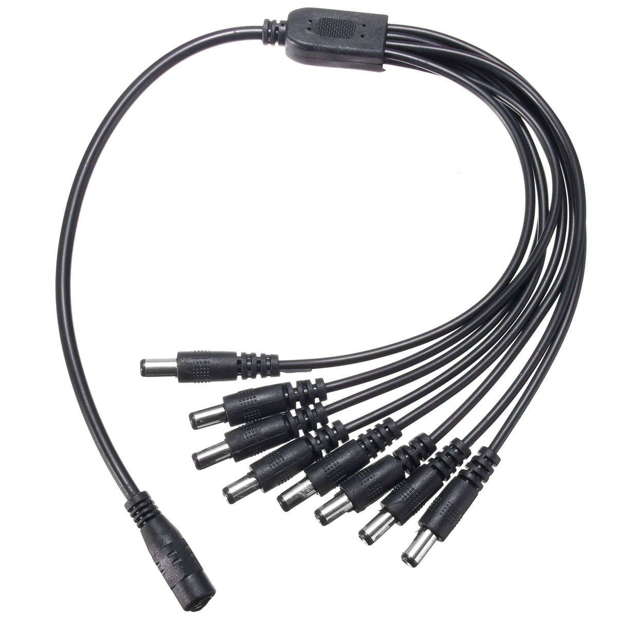 5.5x2.1mm DC 12V 6A Power Supply Adapter for CCTV Security Camera DVR + 8 Split Power Cable