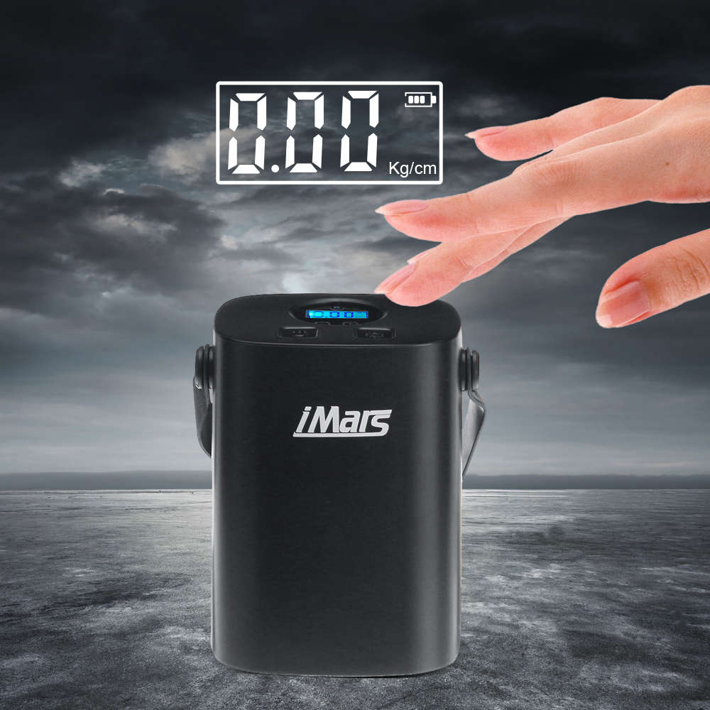 iMars AP01 Cordless 150PSI LCD Digital Car Air Pump 1800mA 25L/min Pressure Gauge Portable Tyre Comp