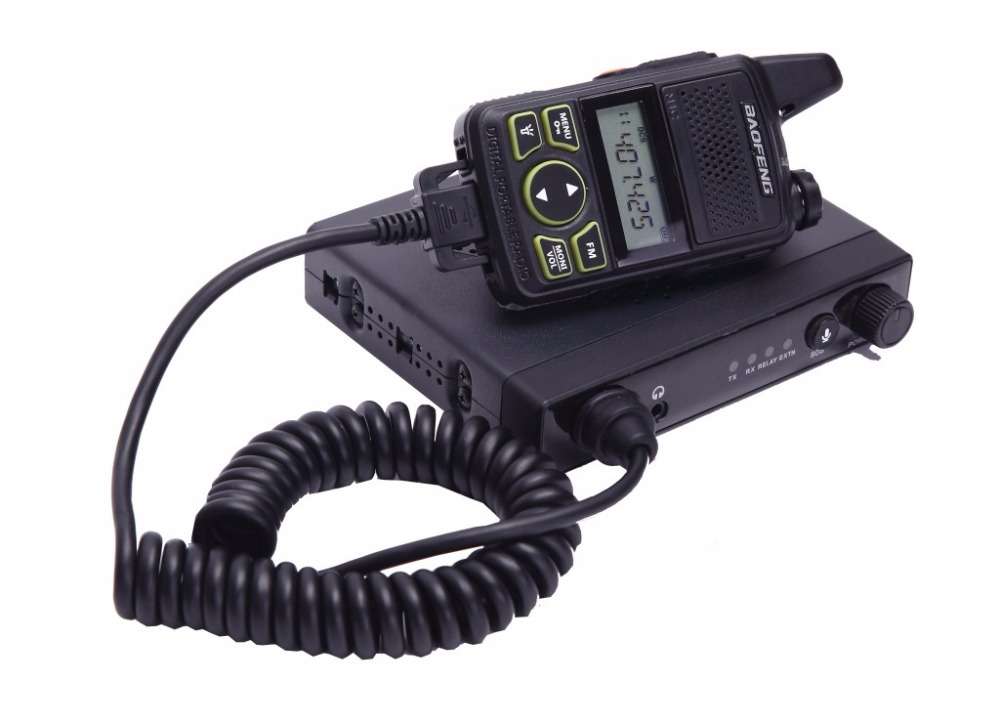 New BAOFENG T1 Car Mobile Transceiver 15W UHF 400-470mhz With 2 Pcs Portable Wal