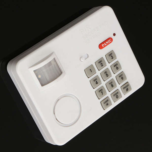 New PIR Wireless Motion Sensor Alarm with Security Keypad for Home Door Garage Shed