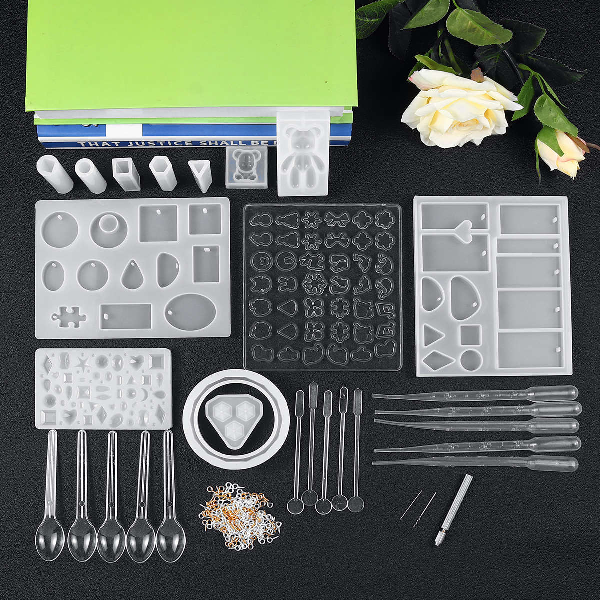 DIY Resin Casting Molds Silicone Jewelry Pendant Craft Making Mould