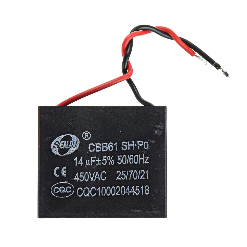 Cbb61 14Uf Starting Capacitance 450V Ac Fan Capacitor Cbb Motor Run Capacitor