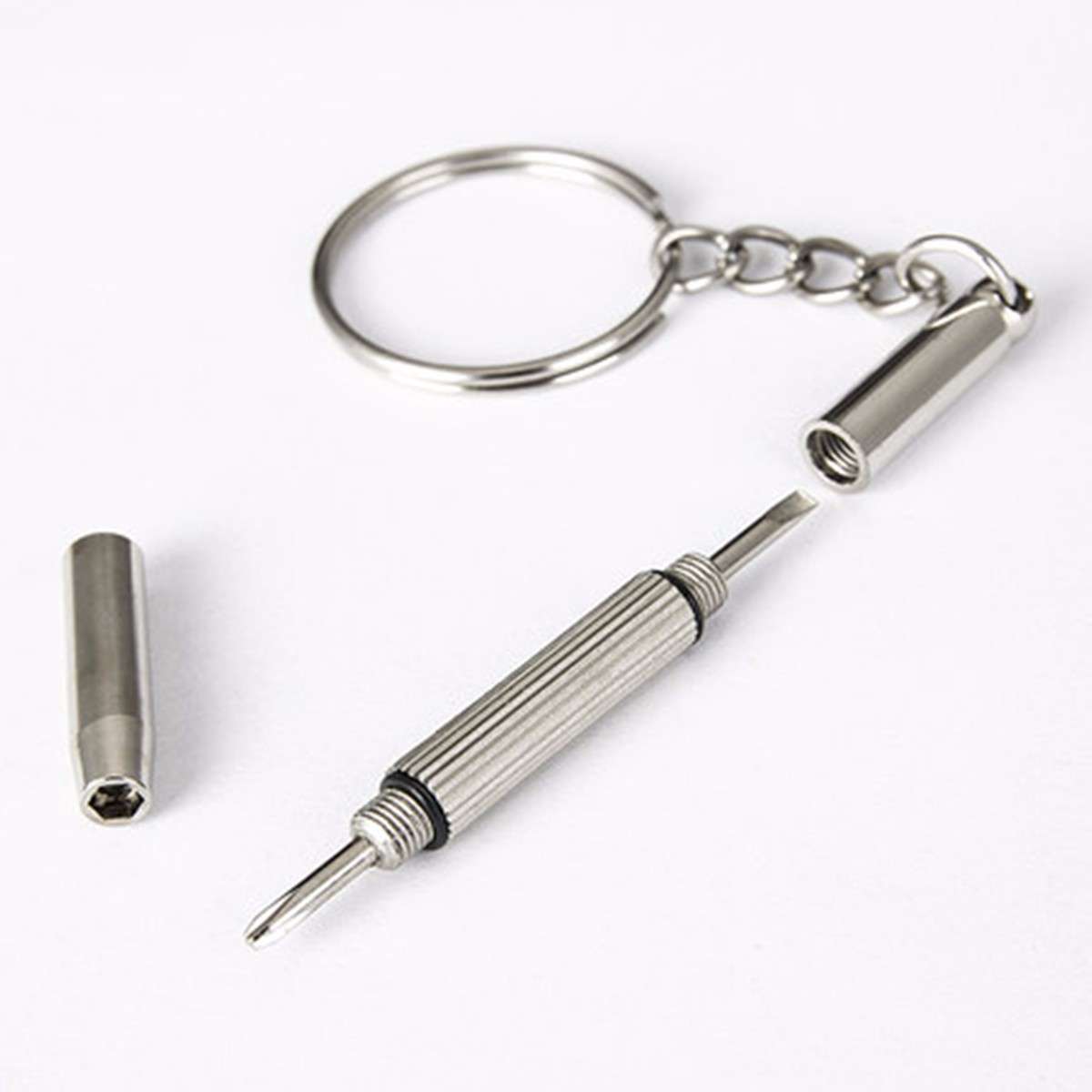 New 50pcs Bulk Split Metal Key Rings Keyring Blanks With Link Chains For DIY Cra