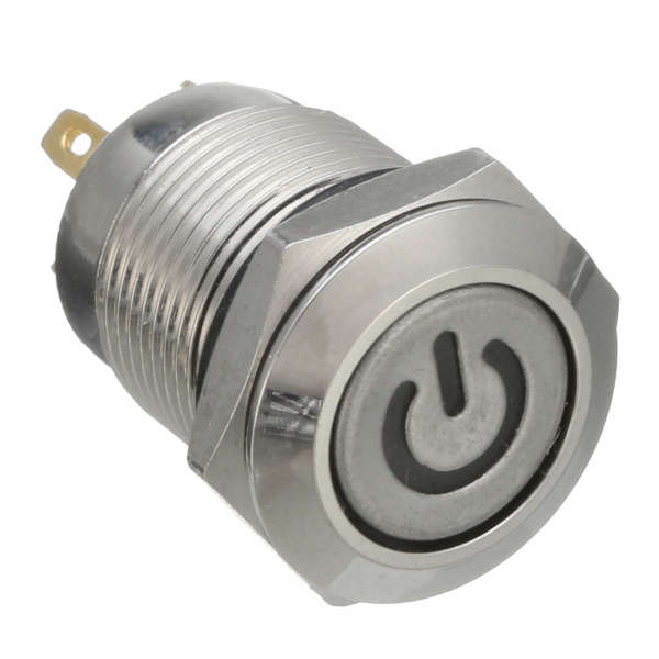 Excellway 12V 4 Pin Led Metal Push Button Switch Momentary Power Switch Waterproof