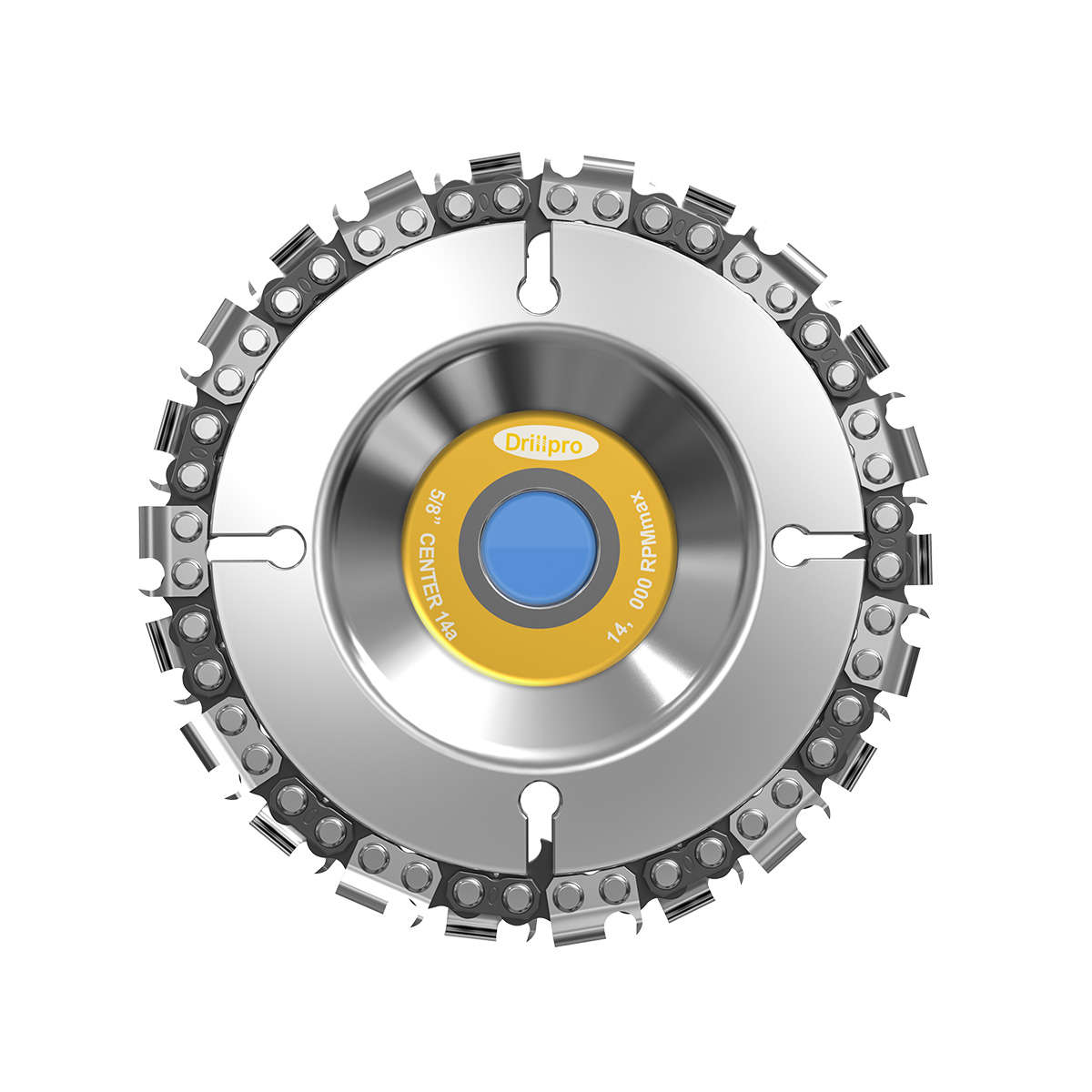 Drillpro 2pcs 4 Inch Grinder Chain Disc 22 Tooth Wood Carving Disc For Angle Grinder