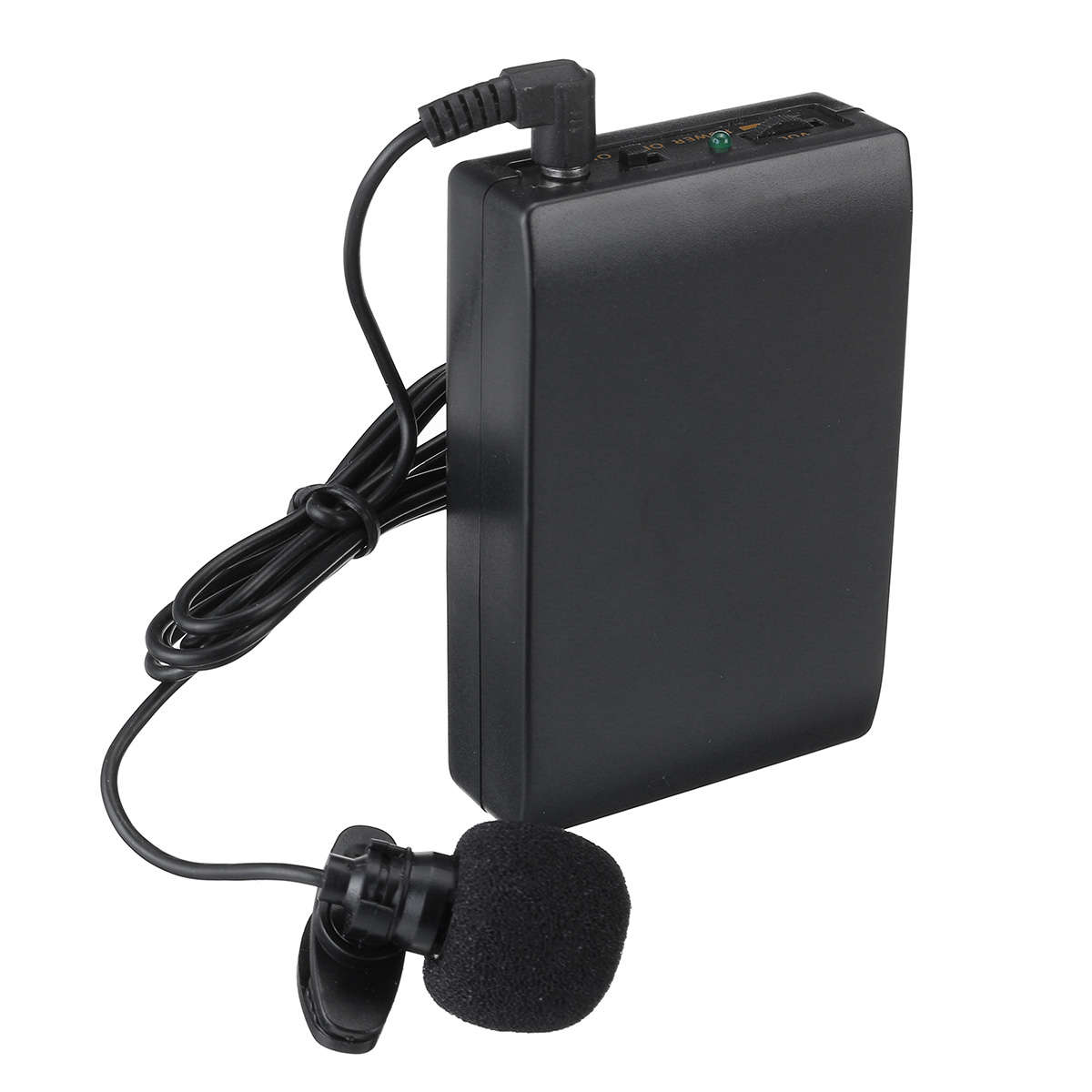 Mini Wireless Cordless Clip-on Lapel Tie Microphone Mic Transmitter Set for Teacher Lecturer Office