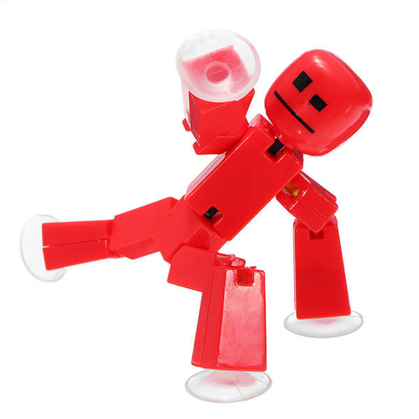 Stikbot Sucker Suction Cup Funny Deformable Sticky Robot Action Figure Toy (Number 1)