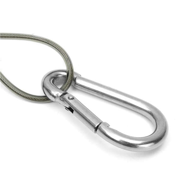 5Pcs 26cm Steel Plier Coil Tether Lanyard Secure Grip Retracting