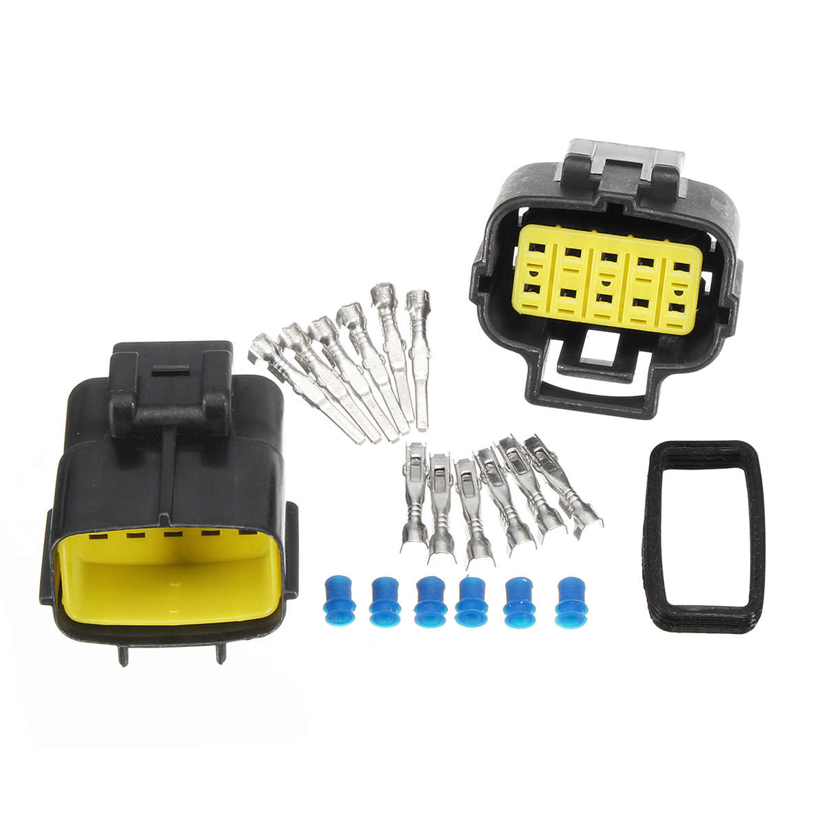 5X 10 Pin Way Waterproof Electrical Connector Plug for Wire Terminal Sockets ET