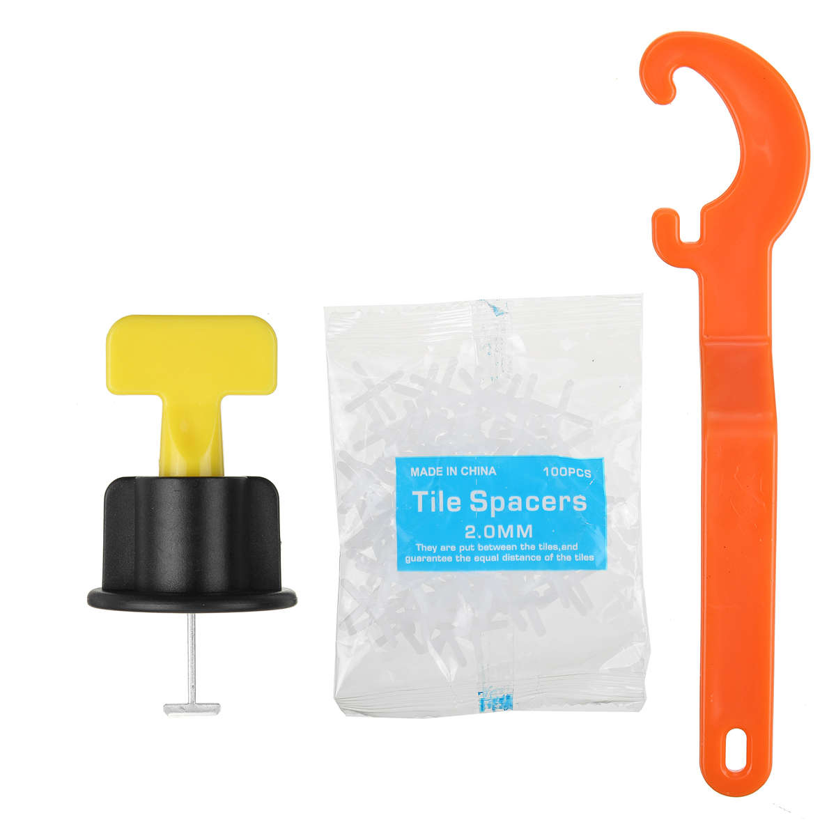 126Pcs Tile Leveling System Tile Spacer Wall Leveler Wedges Spacers Flooring Wall Tile Carrelage Lev