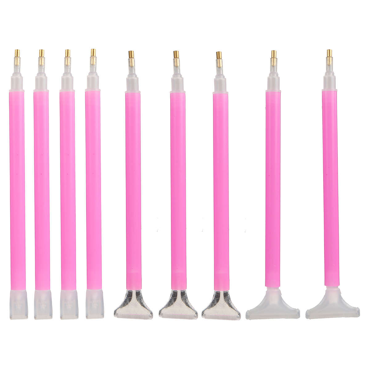 60 Pcs 5D LED Diamond Painting Sets Pen Cross Stitch Tools Kit + Glue + Stickers DIY Tools