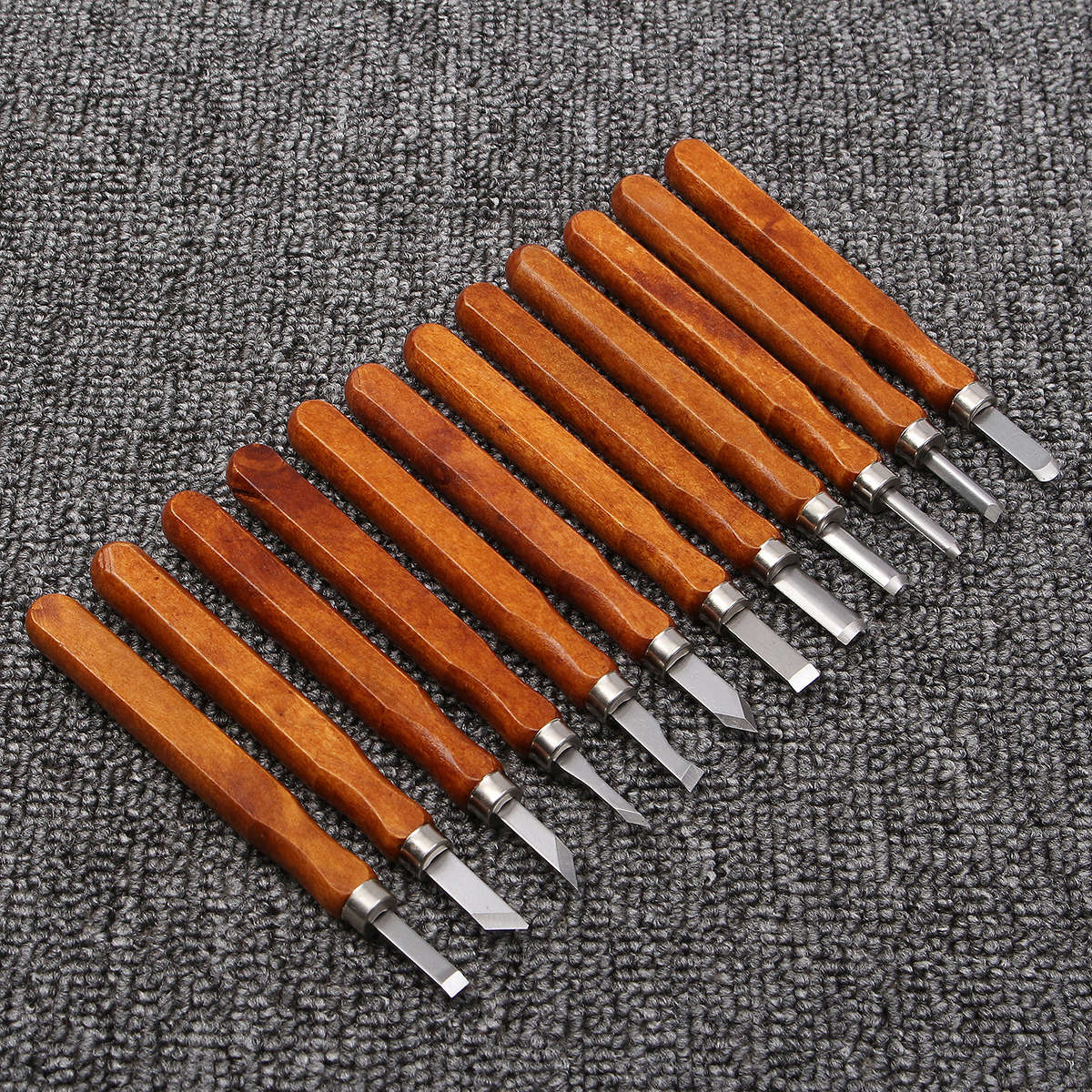 Premium 12Pcs Wood Carving Wood Working Hand Chisel Set Woodworking & Handmade Tools