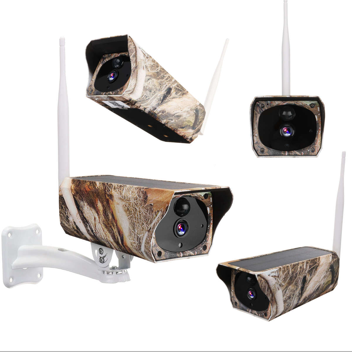 New Solar Powered WiFi Wireless 1080P CCTV PIR IP Camera IP66 Home Security Camera