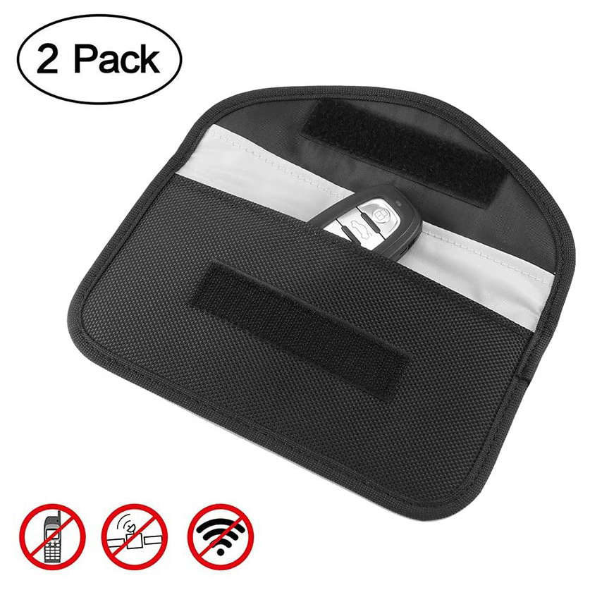 2 Pack Signal Blocking Bag GPS RFID Faraday Bag Cell Phone Privacy Protection S