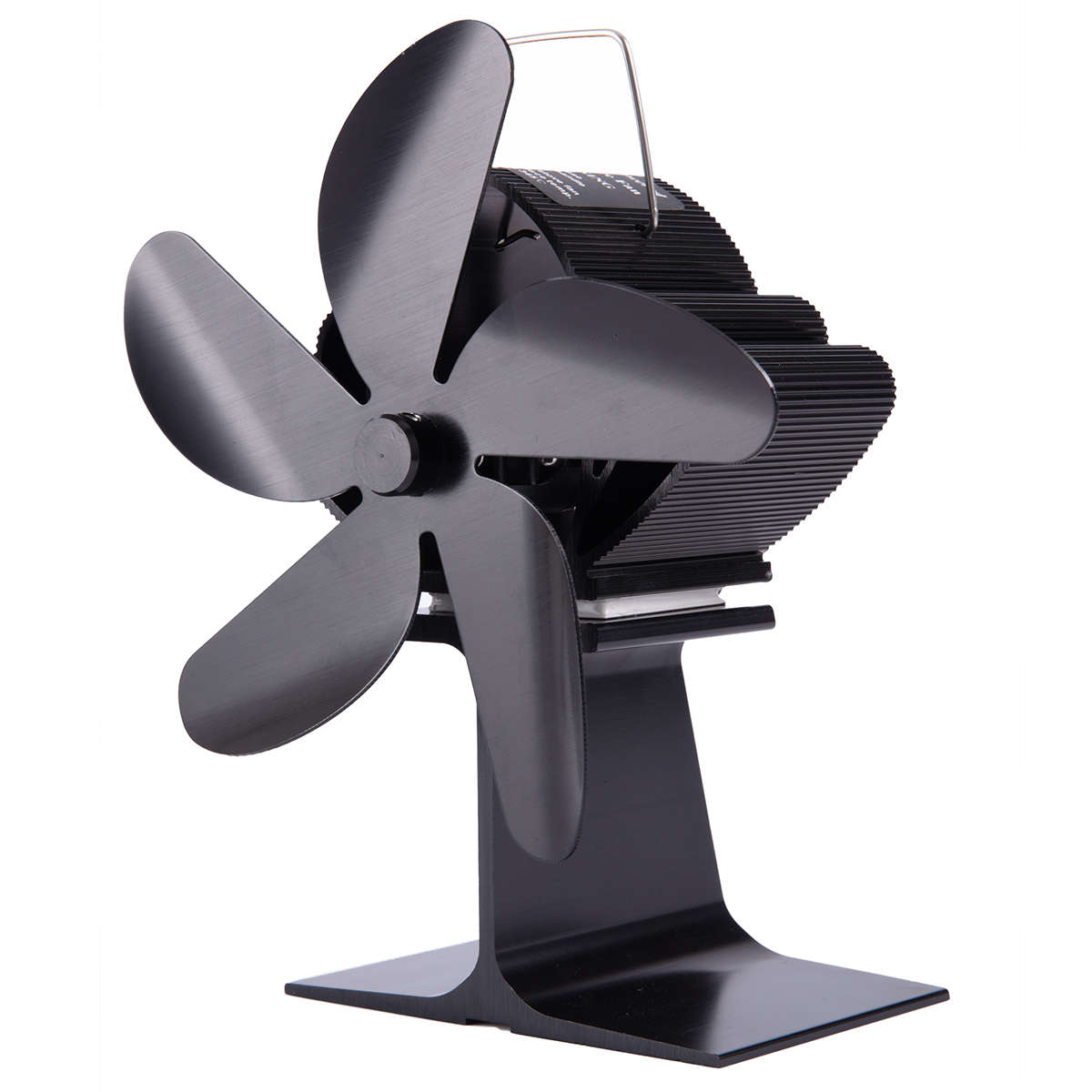 5 Blades Stove Fan Quiet Heat Powered Saving Fireplace Ecofan Burner
