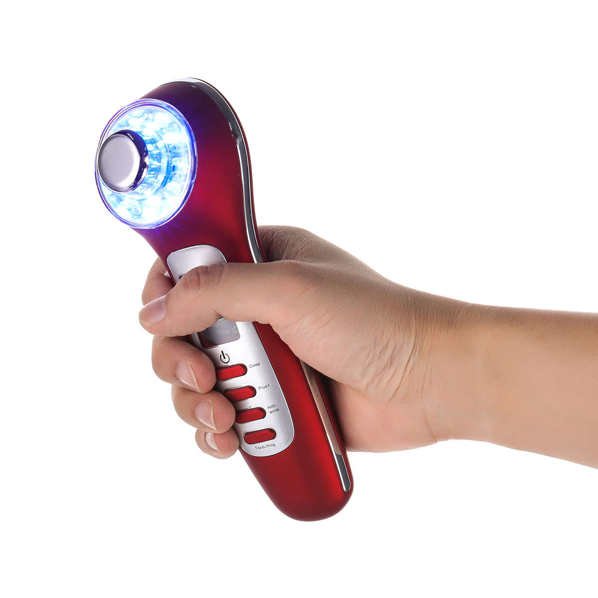 7 in 1 Rechargeable Photon Ultrasonic Ion 3MHz Skin Face Removal Wrinkle Acne Lift Beauty Machine