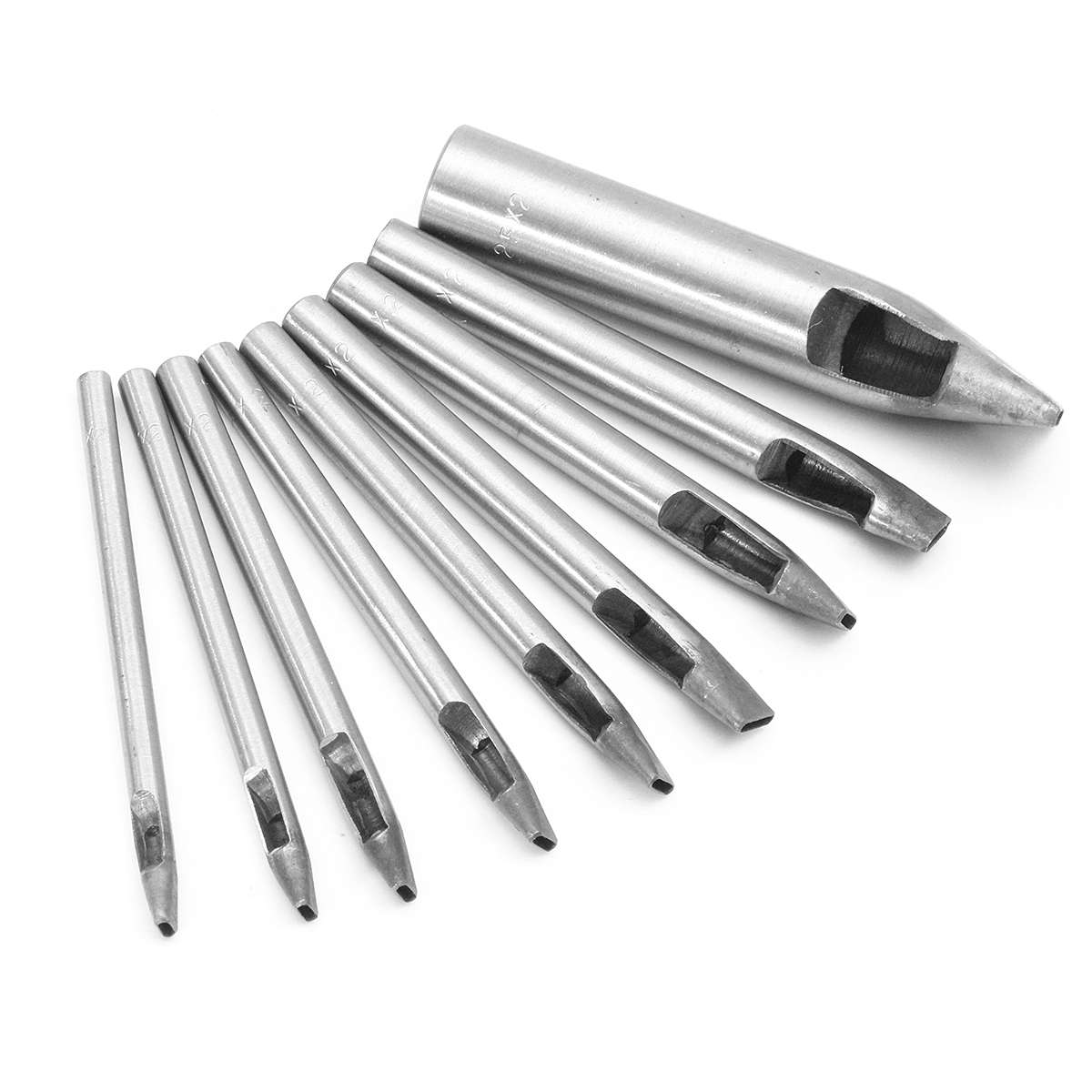 2mm Width Oval Shape Hole Punch Cutter Belt Hollow Leather Puncher (Size 4mm)