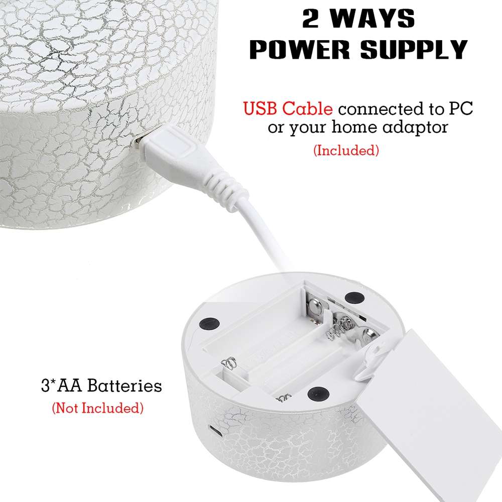 3D Dinosaur Night Light Touch Remote Control Gift Home Decor Sleeping