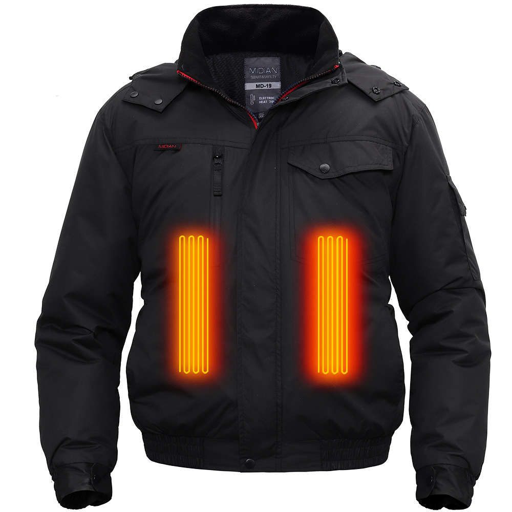 MIDIAN Heating Suit Electric Heated Jacket Winter Warm Waterproof Cotton Jacket