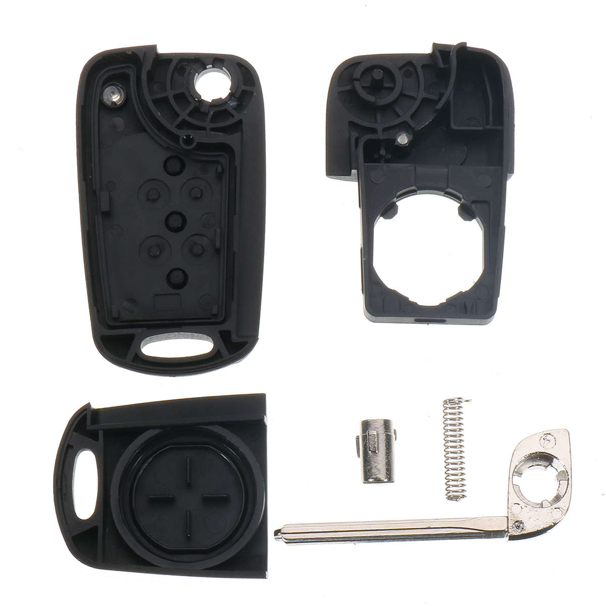Remote Folding Key Shell Case Uncut Blade 3 Buttons for Hyundai I20 I30