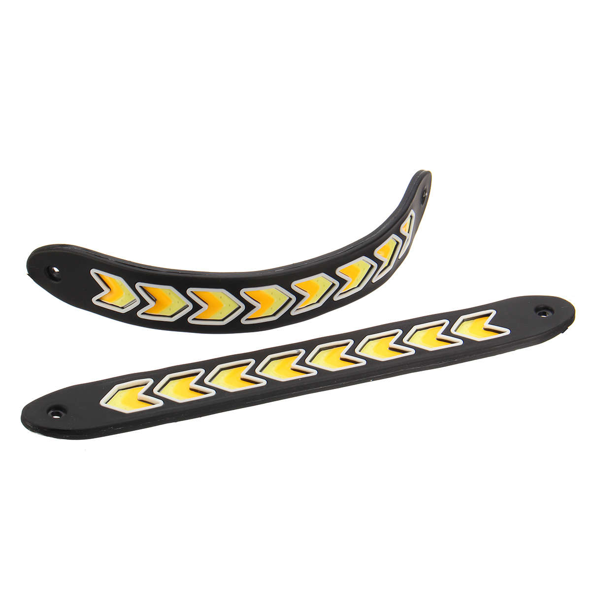 2PCS 12V LED COB Car DRL Daytime Running Lights Driving Fog Lamp Arrow Turn Ligh