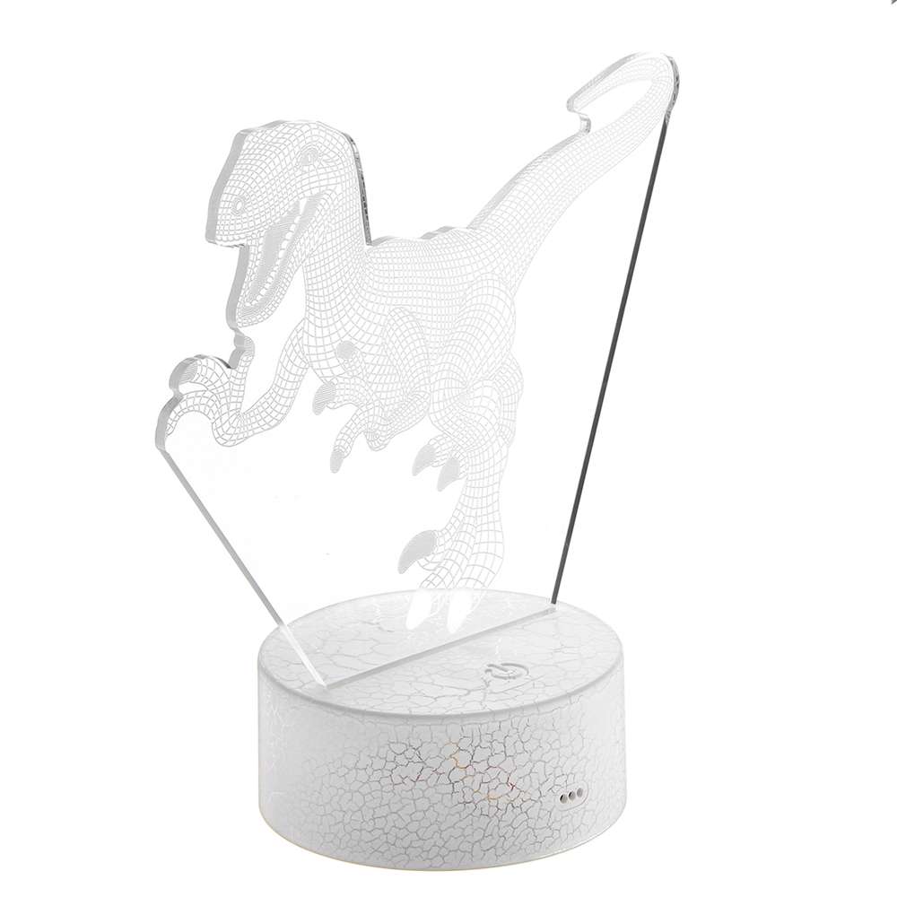 3D Dinosaur Night Light Touch Remote Control Gift Home Decor Sleeping