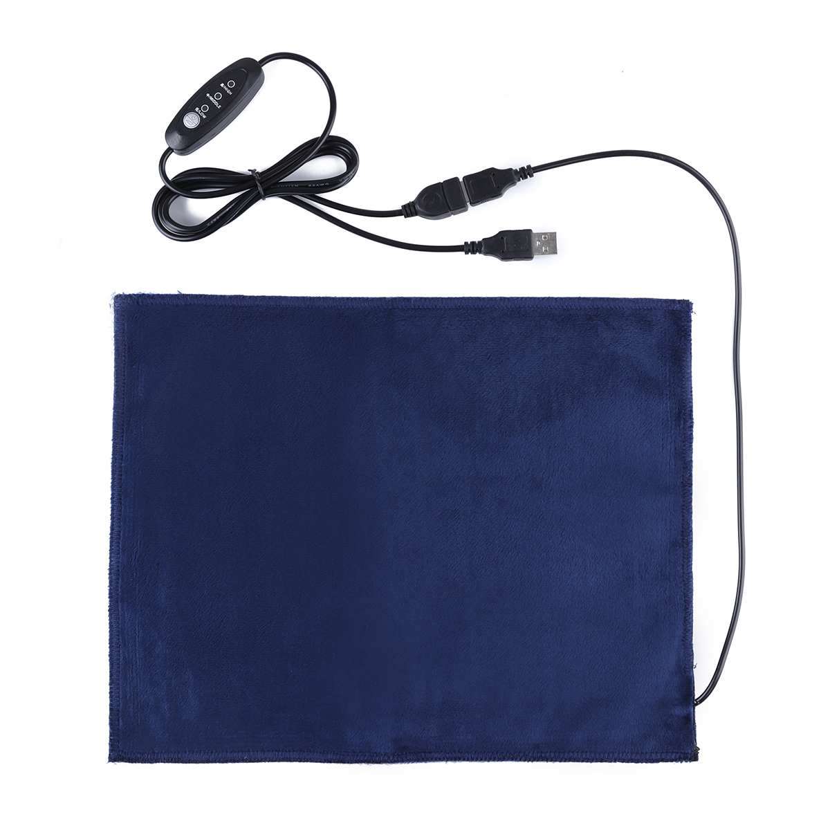 5V USB Electric Heating Pads 3 Level Temperature Adjustable Clothes Heater Sheet Winter Plush Pads W