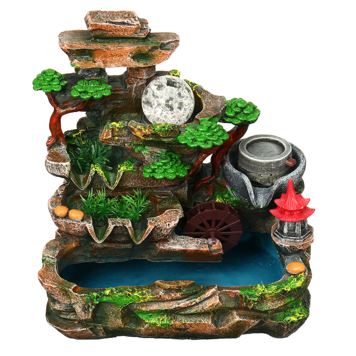 Calming Fountain Water Feature Ornament Home Decor Relaxing Soothing Indoor...