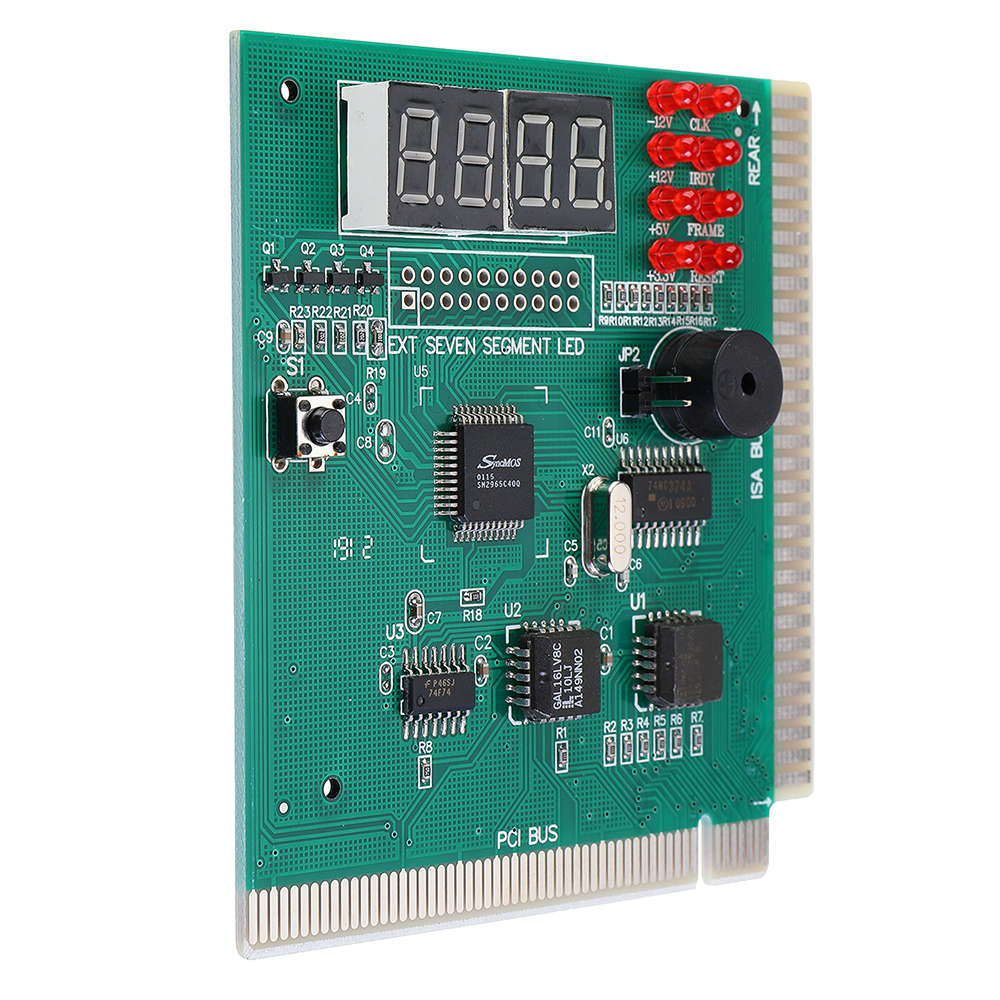 4-Digit PC Analyzer Diagnostic Post Card Motherboard Post Tester Indicator with LED Display for Desk