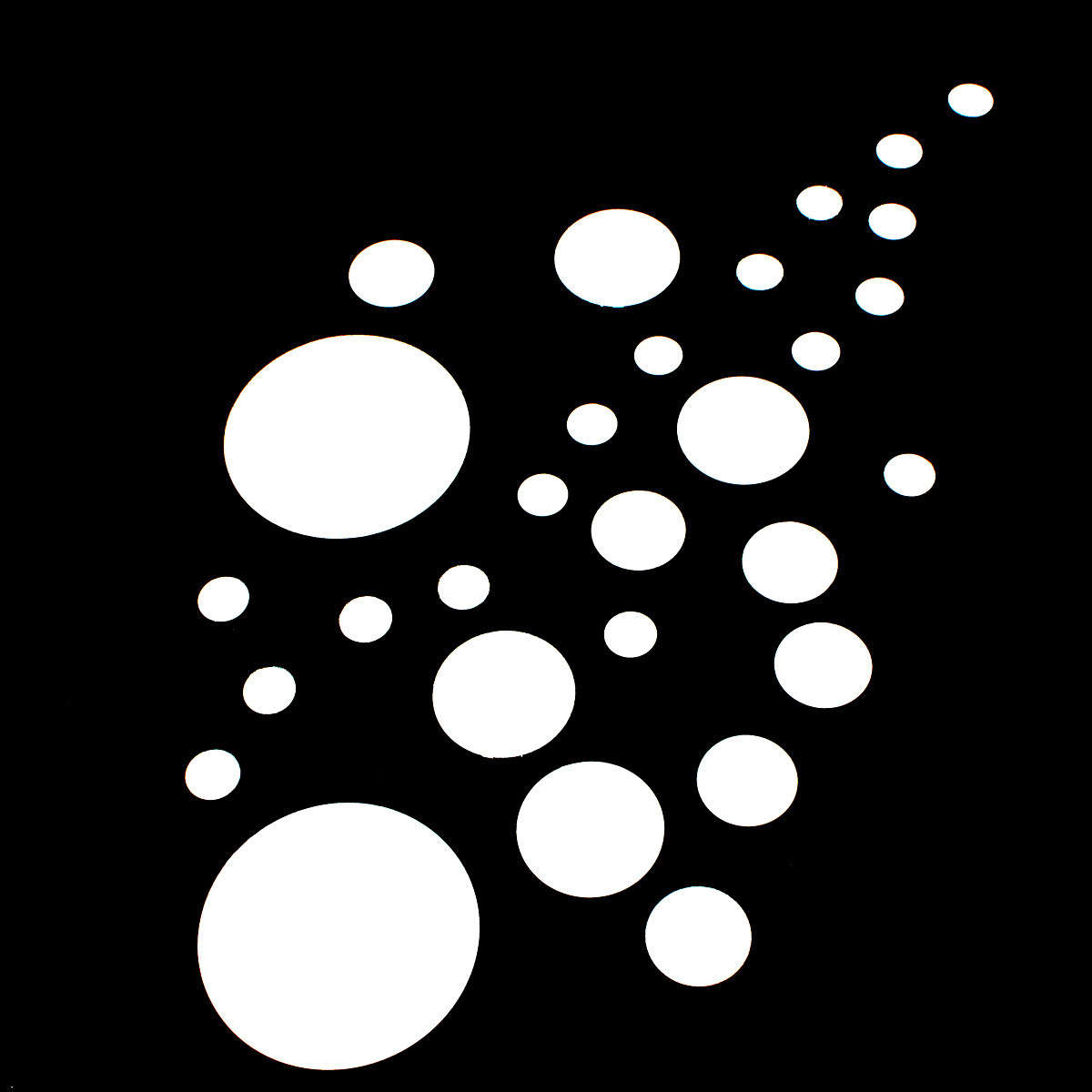 28Pcs 3D Sticker Modern Art Acrylic Silver Round Mirror Removable Wall Sticker D