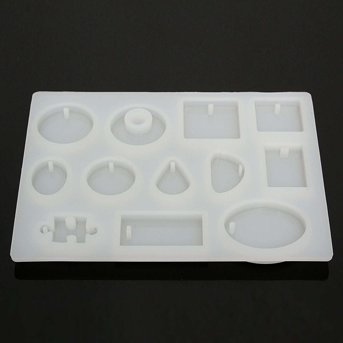 New 12 Models Silicone Mold Mould Resin DIY Pendant Jewelry Tools Accessories