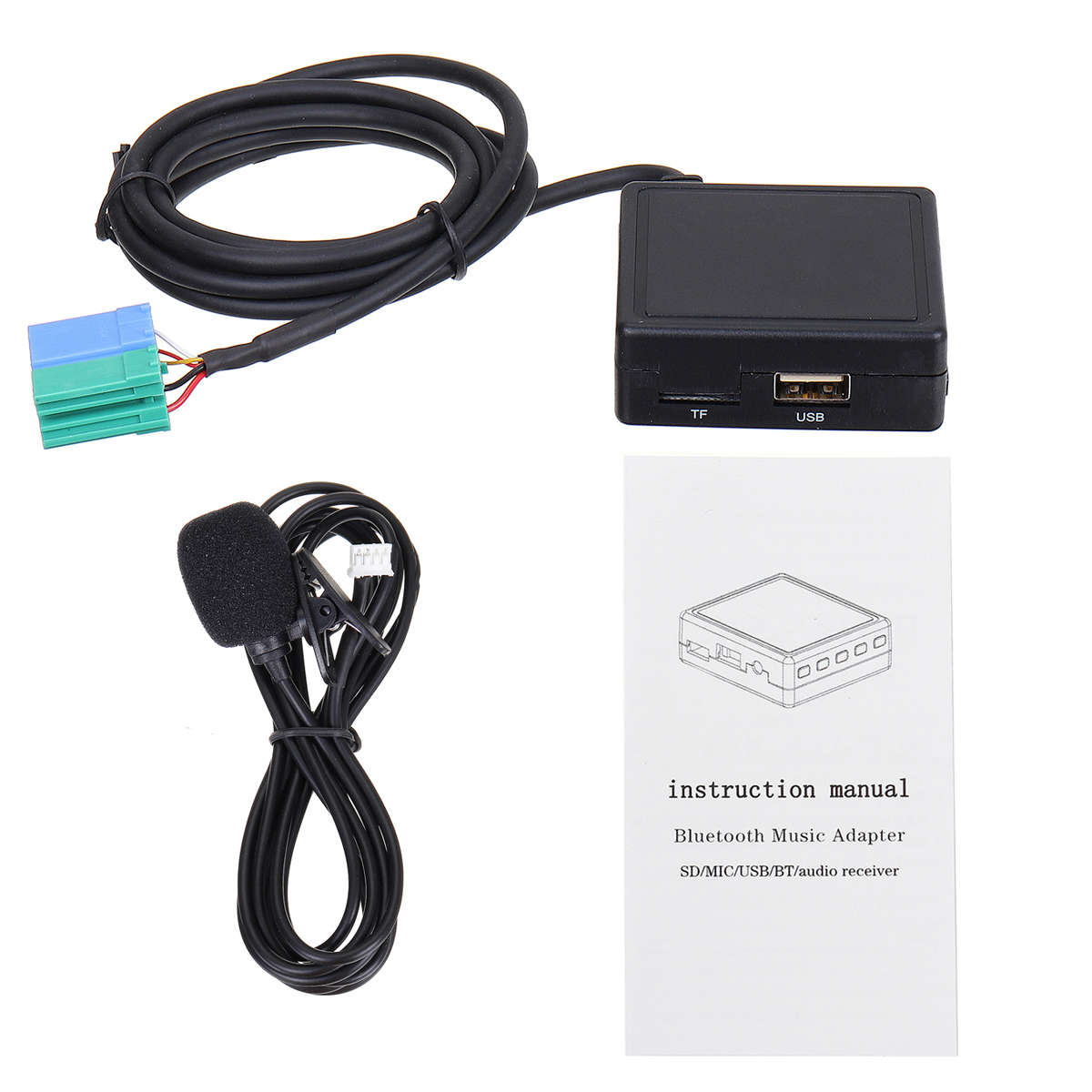 Car bluetooth 5.0 HIFI Stereo Module Aux Microphone Audio Cable Adaptor For BECKER For Mexico For Tr