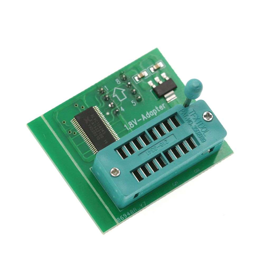 AOQDQDQD CH341A 24 25 Series EEPROM Flash BIOS USB Programmer Module + SOIC8 SOP8 Test Clip + 1.8V a