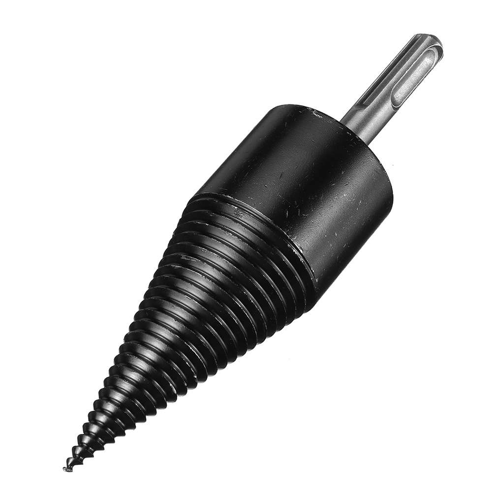 1Pc 42mm HSS Round/Square/Hexagonal Shank Firewood Drill Bit Splitter Wood Split Cone Drill Bit For