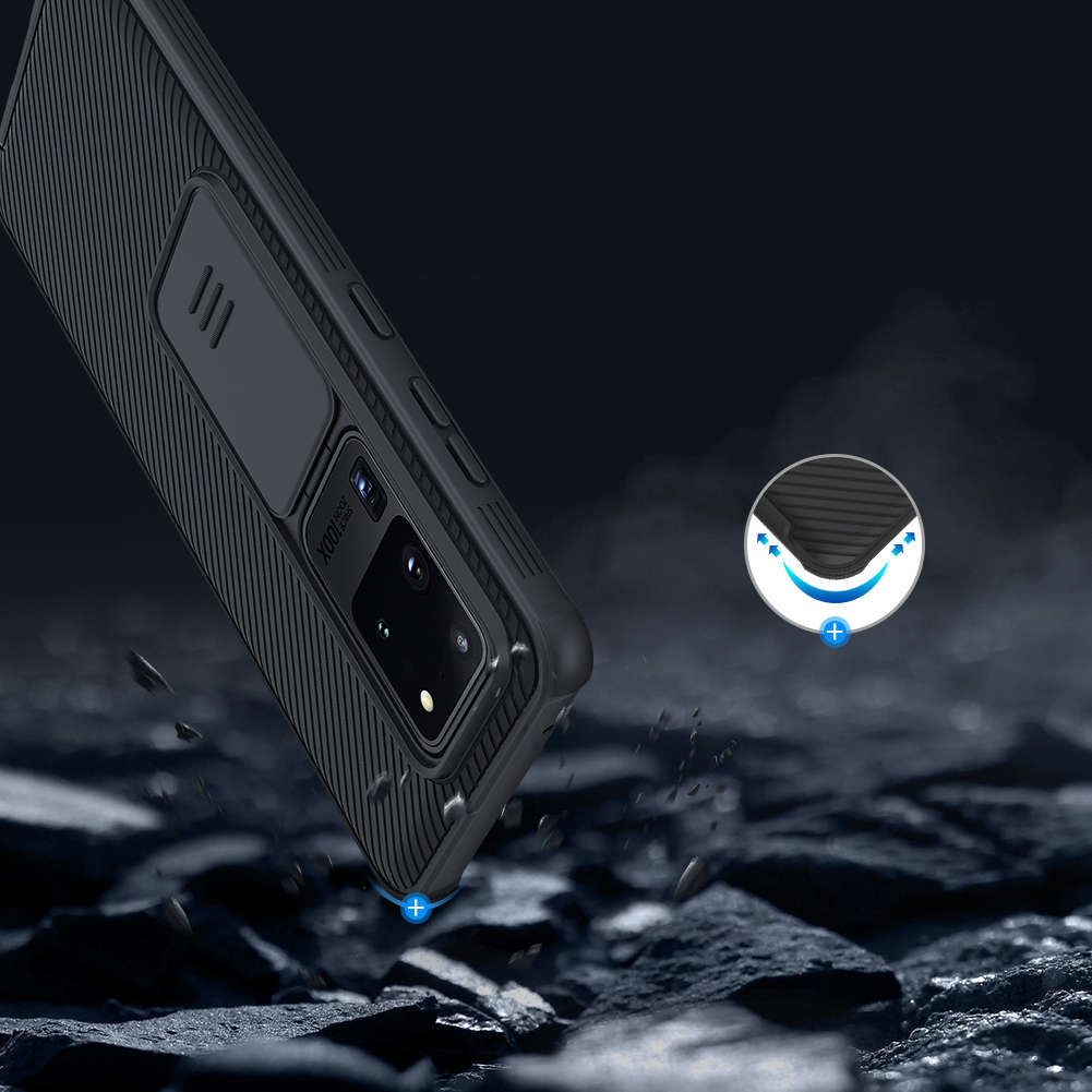 NILLKIN Bumper Anti-Hacker Peeping Slide Lens Cover Shockproof Anti-scratch Protective Case for S...