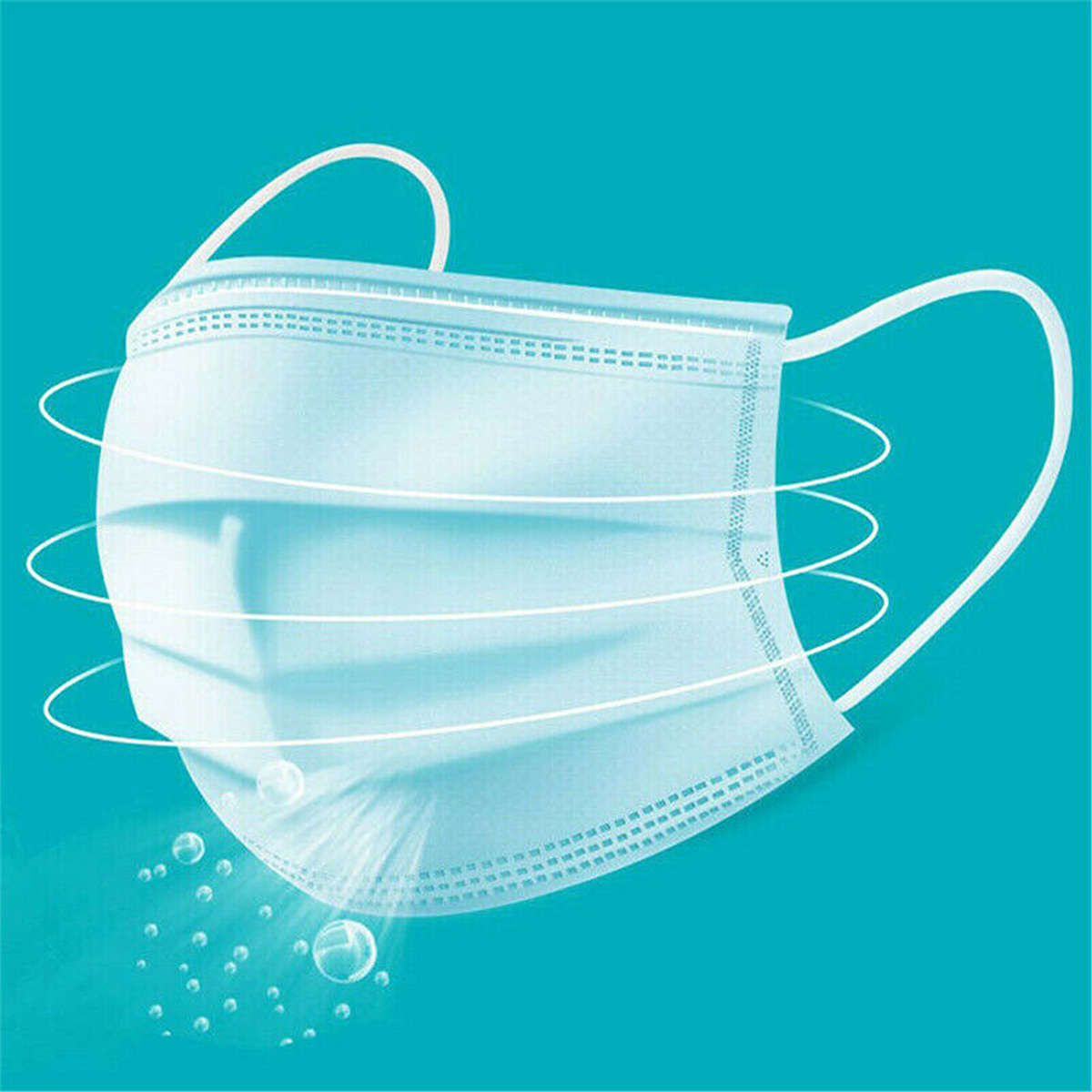 10PCS 3-Layer Protective Mask PM2.5 Breathable Face Mask Non-Woven Anti Dust Proof Disposal Mask Set
