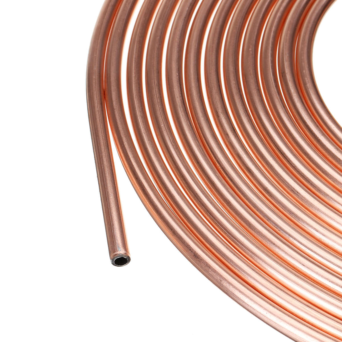 25ft Brake Pipe Copper Nickel Line 3/8'' Stainless Steel Transmission Brake Line Fuel Tubing